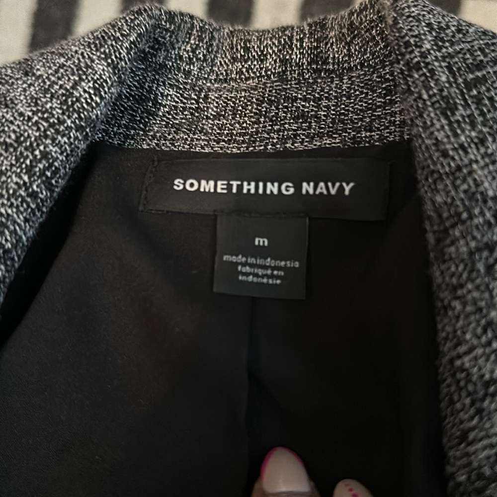 Something Navy Blazer Size Medium - image 3